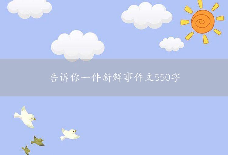 老师，我想对你说作文550字